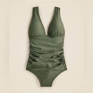☀️ NWT J. CREW Long Torso Ruched One-Piece Swimsuit